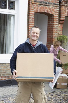 Local removal team preparing a residential move in Germany